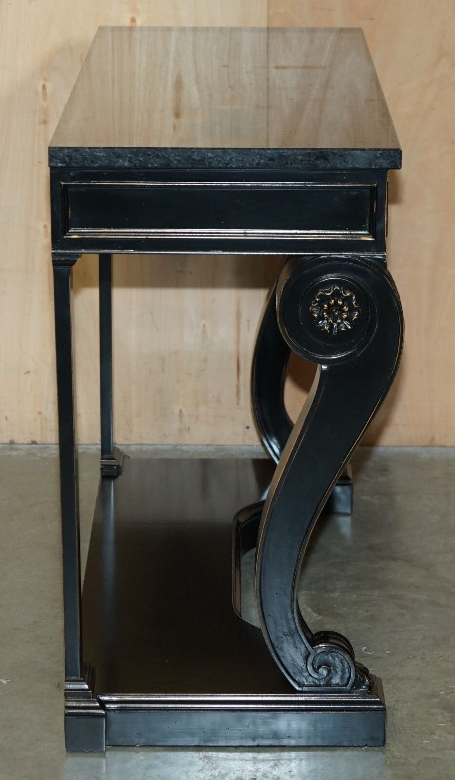 photo vintage Pair Of £34,000 Ralph Lauren Clivedon Mahogany Macassar & Marble Console Tables