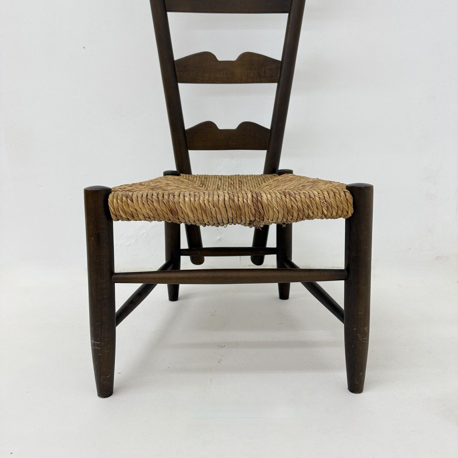 photo for sale Gio Ponti Fireside Ladder Chair In Walnut For Case E Giardino Italy , 1930s