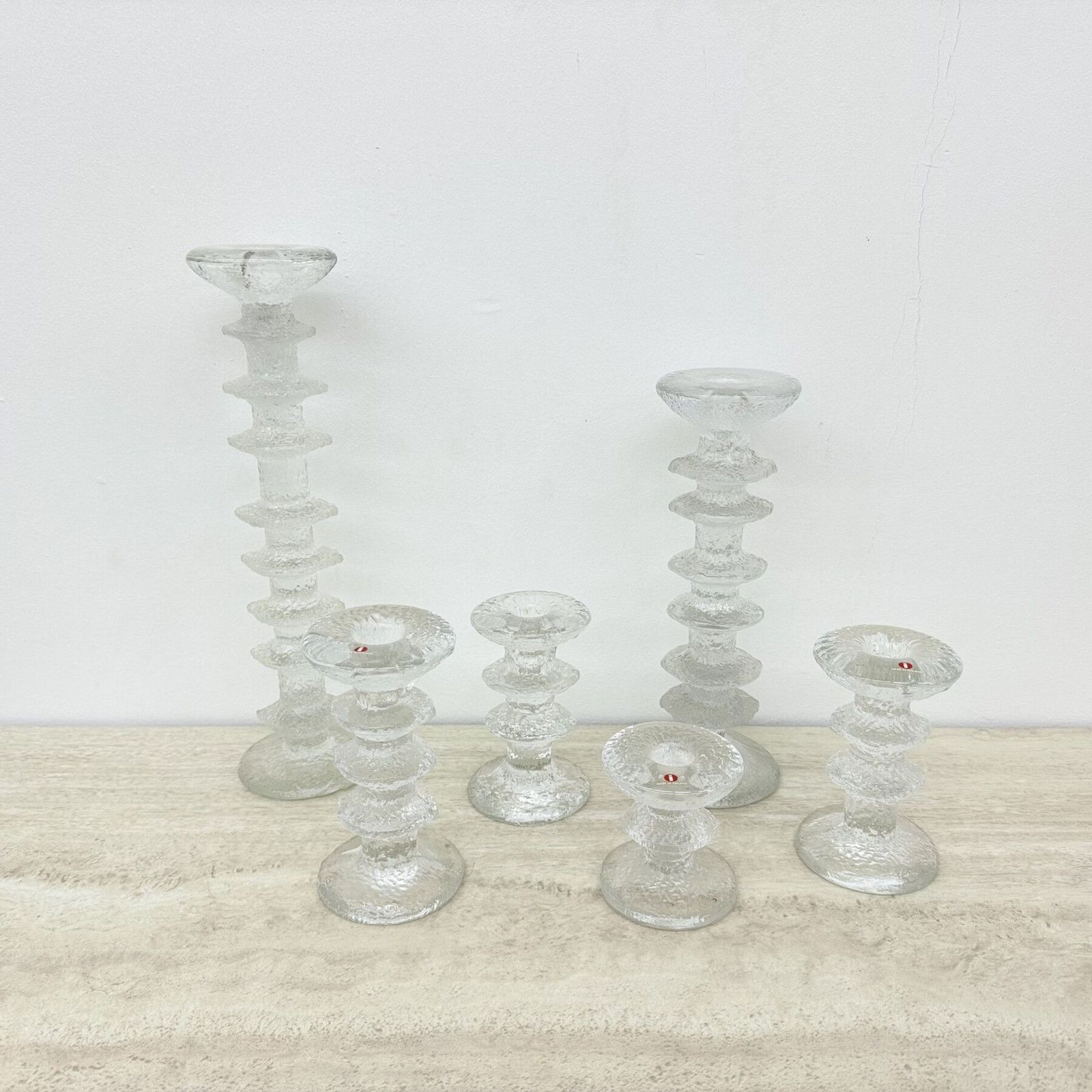 Set Of 6 Candle Holders By Timo Sarpaneva For Iittala , 1970s photo vinterior