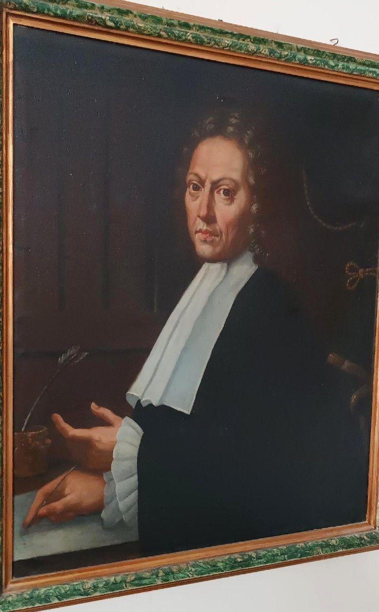 Antique Painting Portrait Of Magistrate Late 17th Early 18th Century photo 1906.0