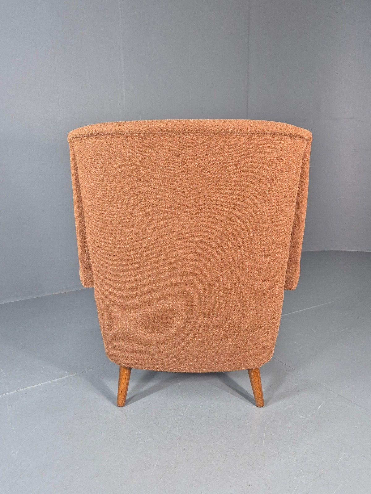 photo vinterior Mid Century Lounge Chair Danish 1960s New Upholstery Retro Teak Leg Eb11020 Mnor