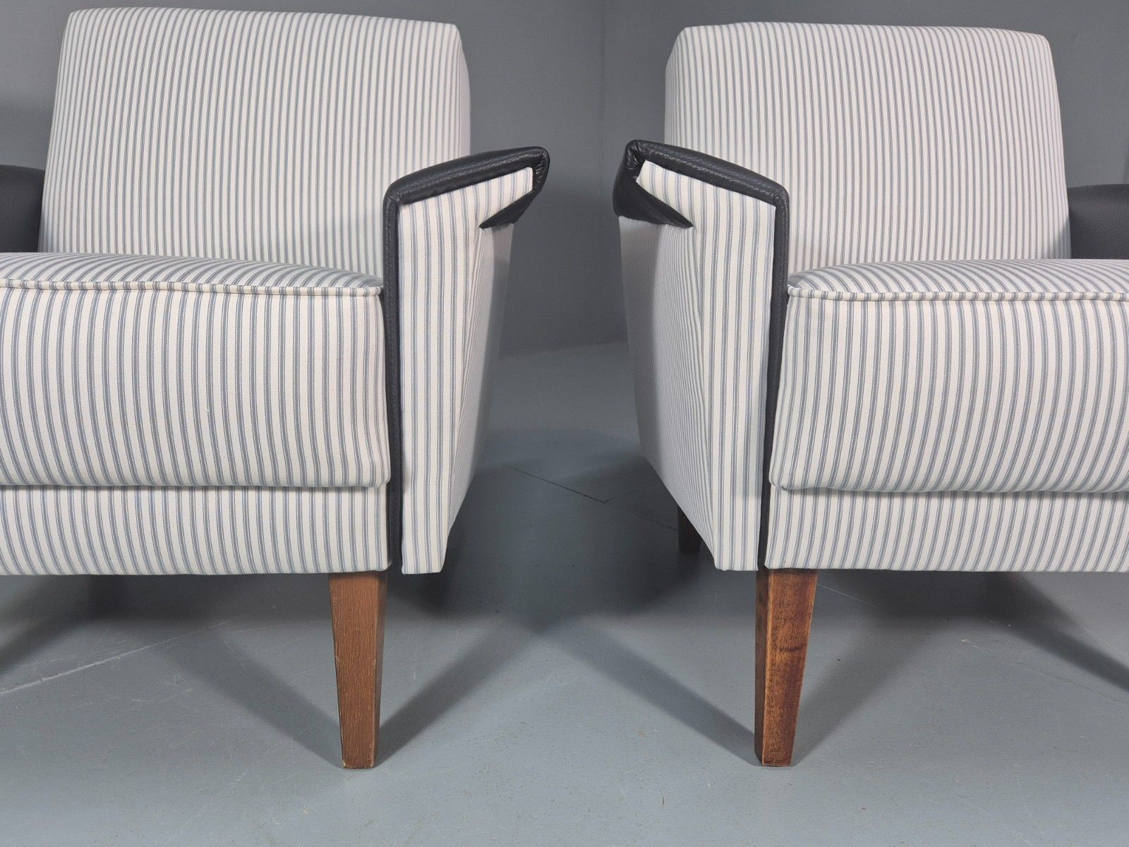 2 Mid Century Lounge Chairs Vintage Danish 1950s New Upholstery  Eb10982 Mnor photo vinterior