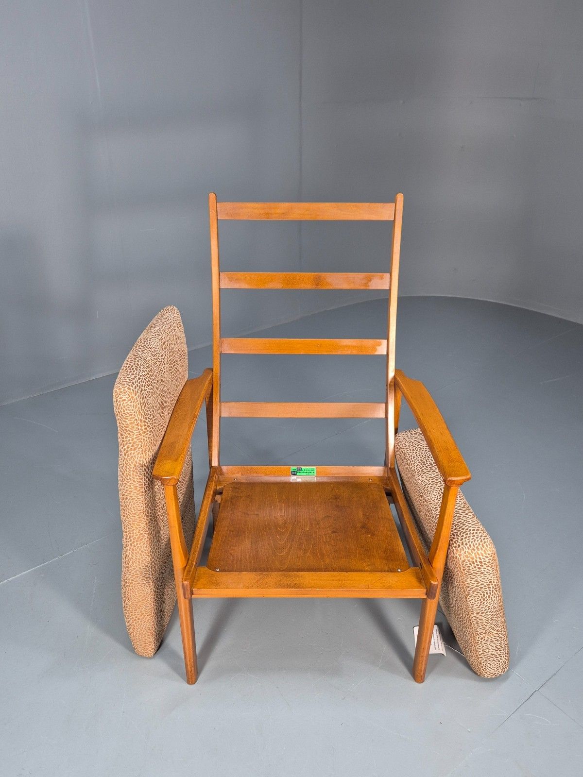 Mid Century Lounge Chair Swedish Beech Frame New Upholstery Retro  Eb9882 Mnor photo vinterior