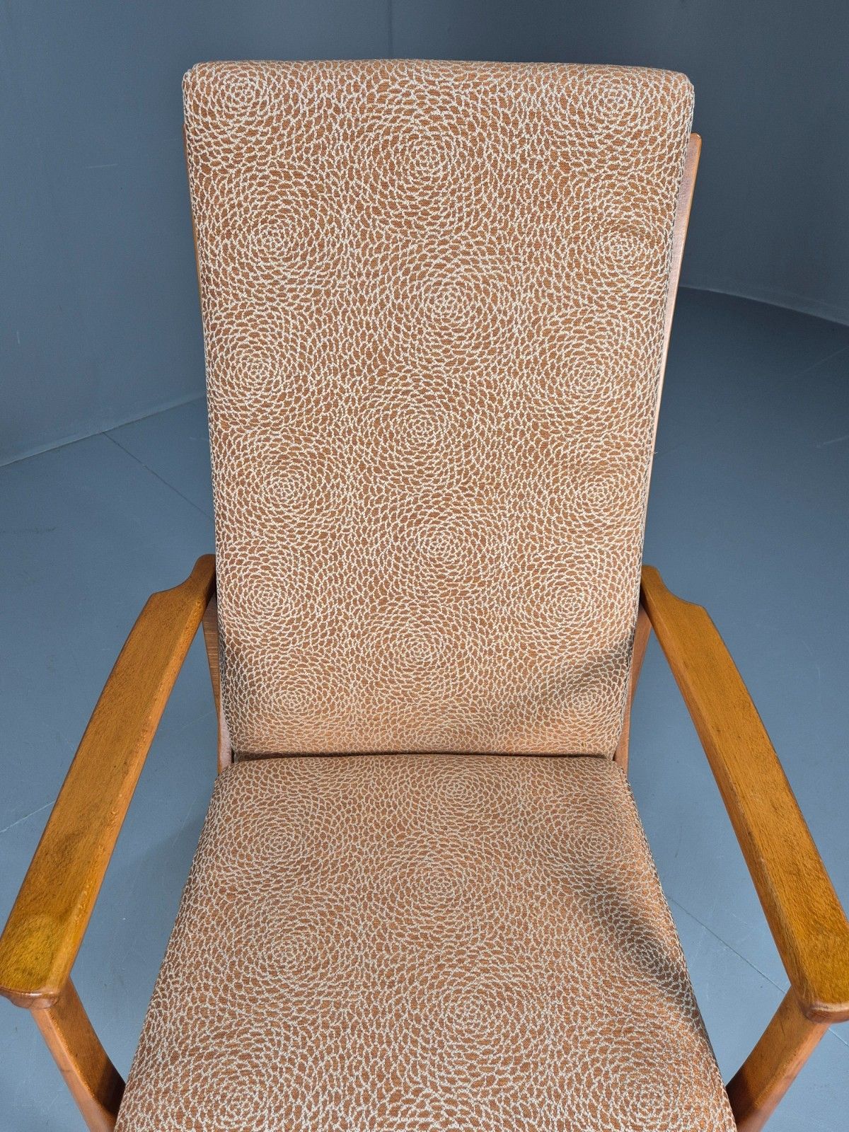photo buy Mid Century Lounge Chair Swedish Beech Frame New Upholstery Retro  Eb9882 Mnor