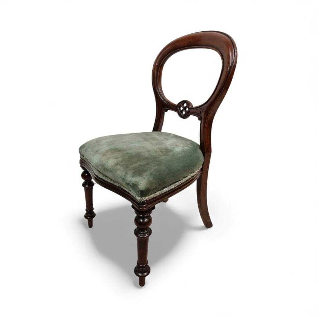 Antique Victorian Mahogany Balloon Chair / 1870s / Free Delivery photo furniture