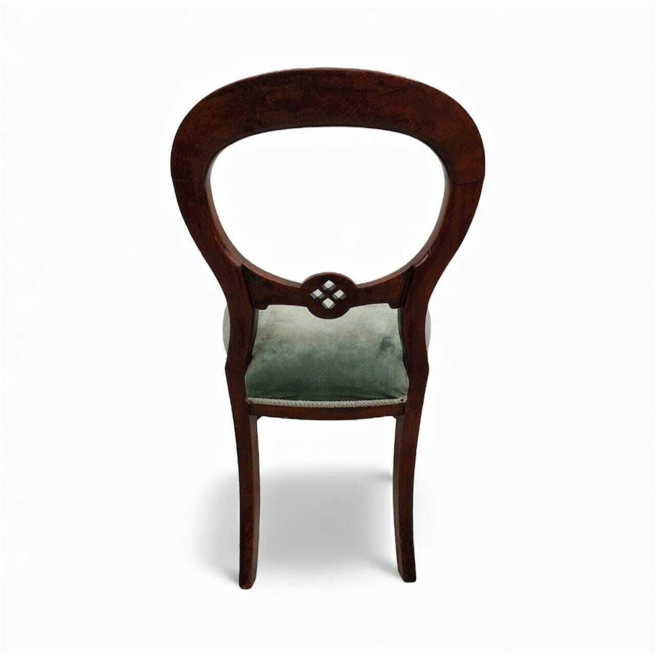 Antique Victorian Mahogany Balloon Chair / 1870s / Free Delivery photo vinterior