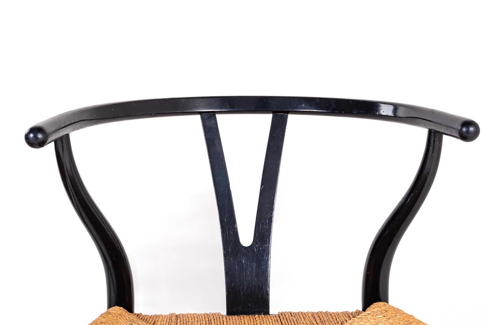 photo furniture Set Of 2 Hans Wegner Ch24 Wishbone Chairs, Danish Mid Century Modern