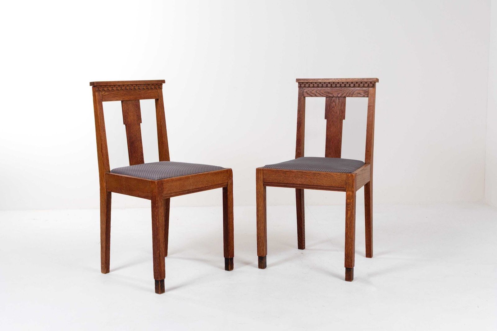 photo buy Vintage Art Deco Haagse School Oak Dining Set, Netherlands, Ca. 1925