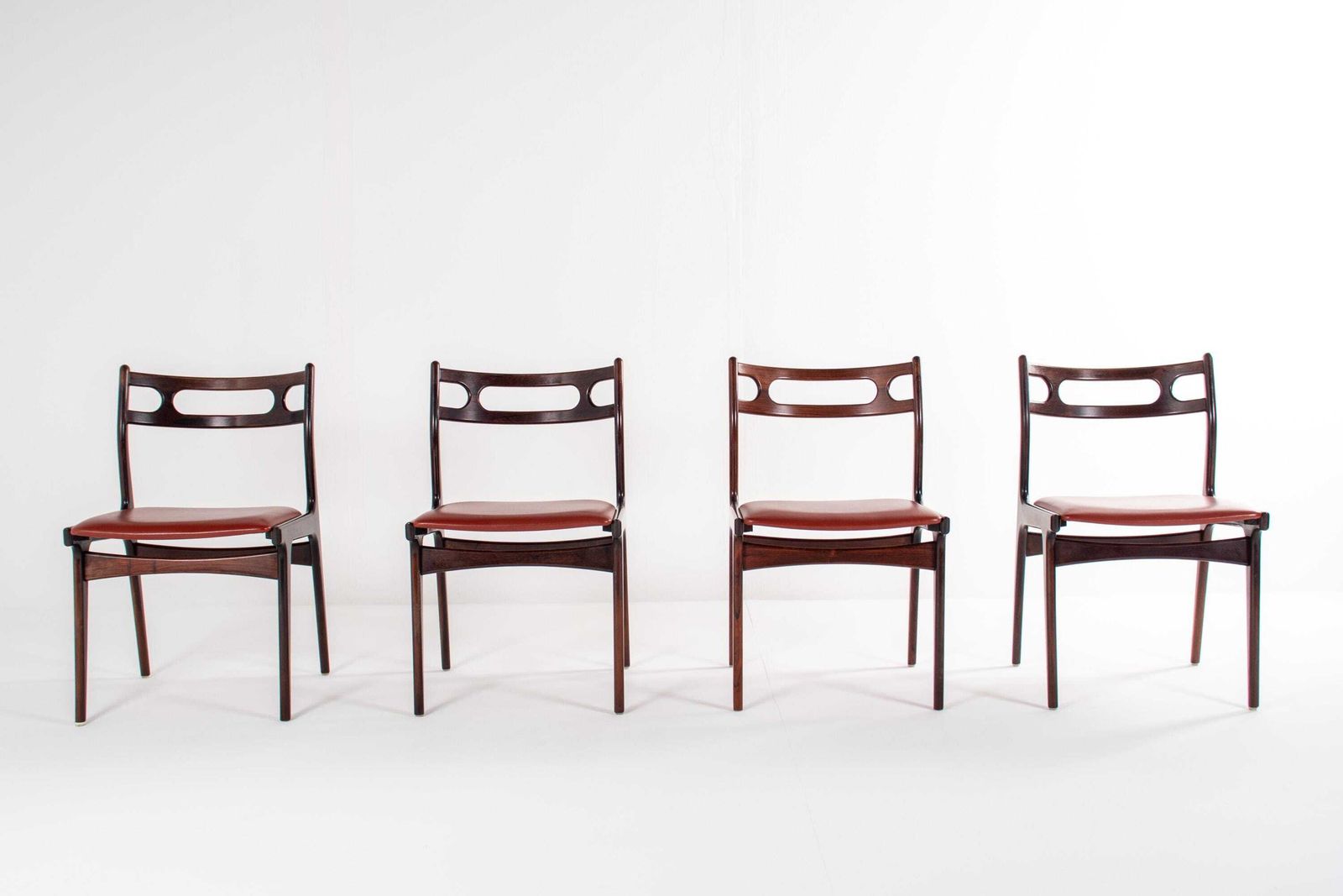 Set Of 4 Johannes Andersen Dining Chairs, Model 138, Rosewood, Denmark, 1960s photo furniture