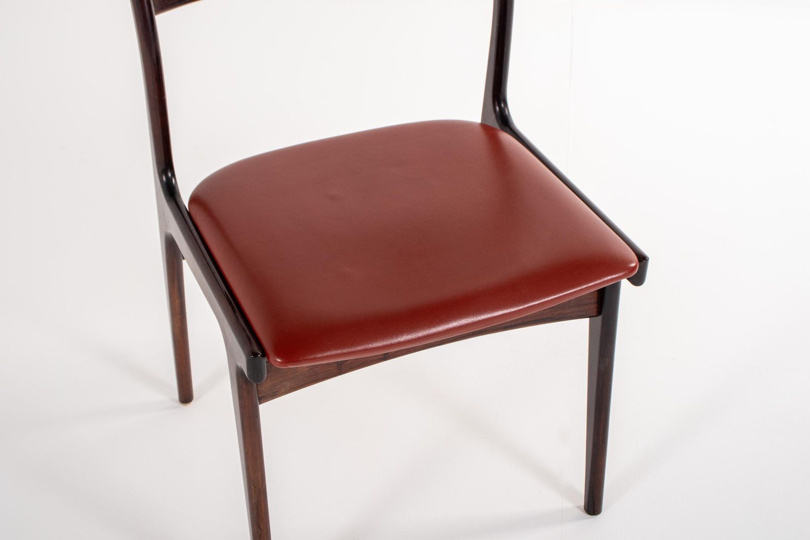 Set Of 4 Johannes Andersen Dining Chairs, Model 138, Rosewood, Denmark, 1960s photo vintage