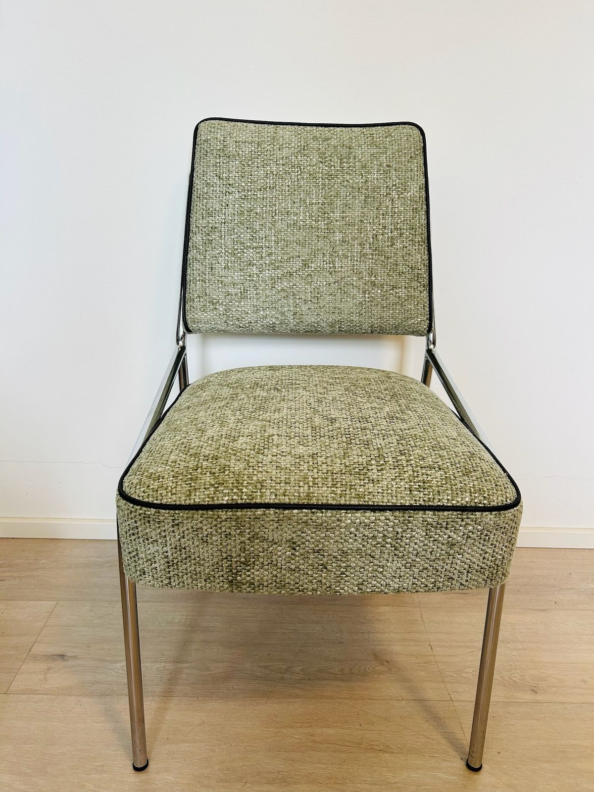 Bauhaus Chrome Plated Dining Chairs, Set Of 2, Hungary, Peresztegi József , 1960s photo furniture