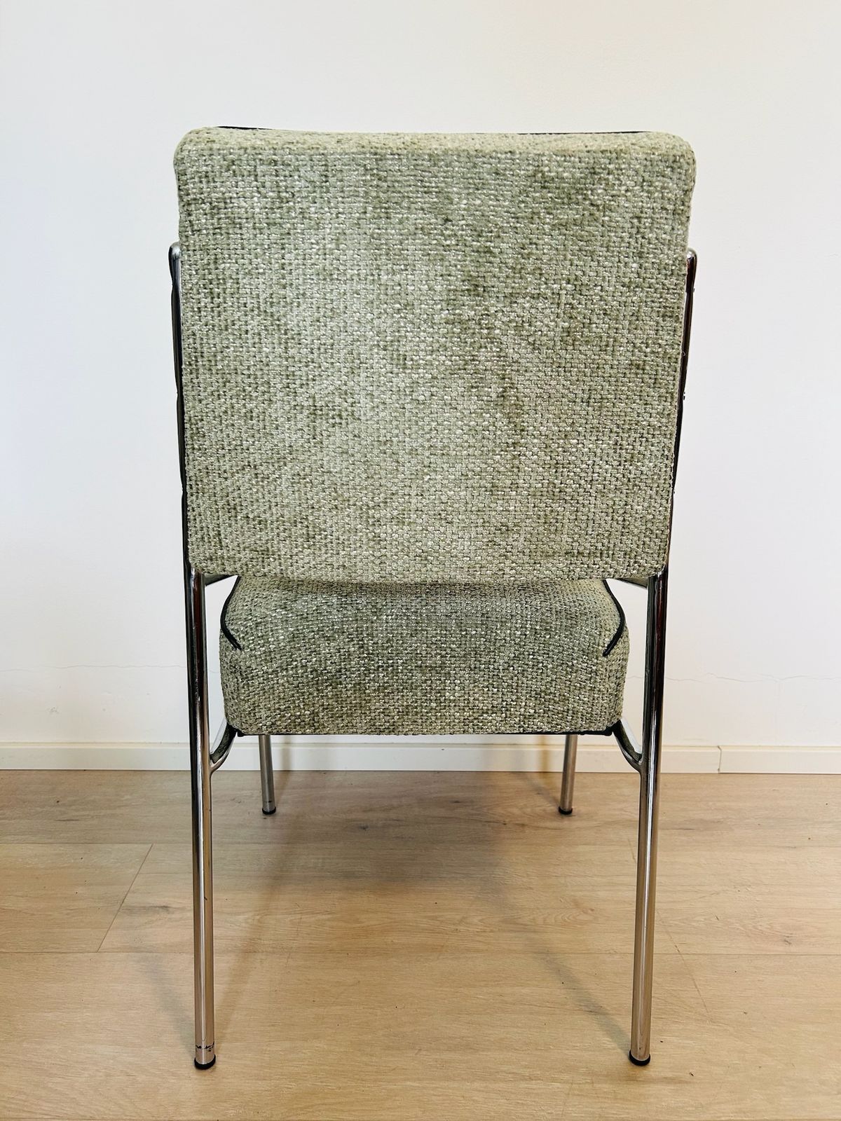 photo for sale Bauhaus Chrome Plated Dining Chairs, Set Of 2, Hungary, Peresztegi József , 1960s