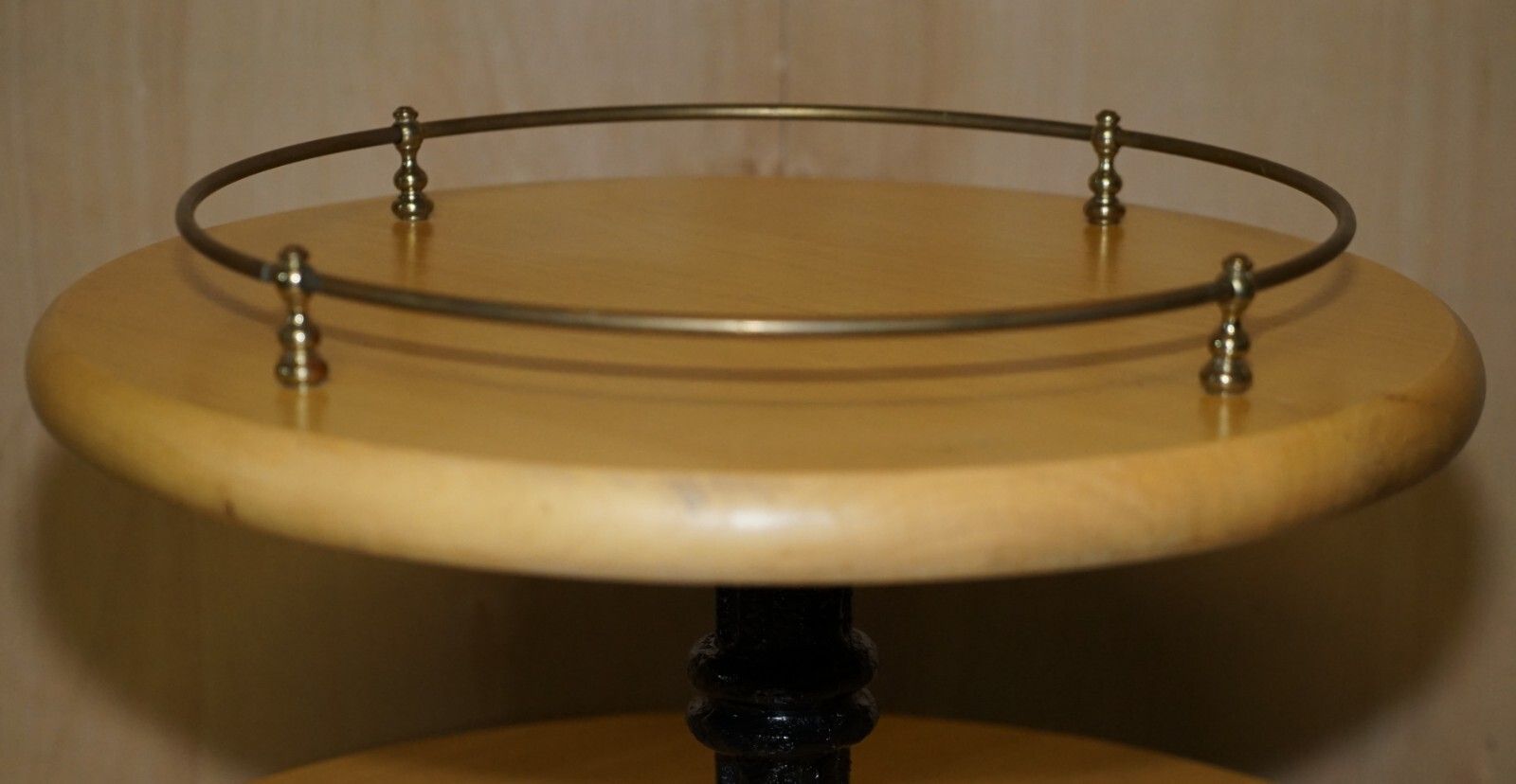 Lovely Cast Iron Cocktail Bar Top Table With Gallery Rail photo 2350.0