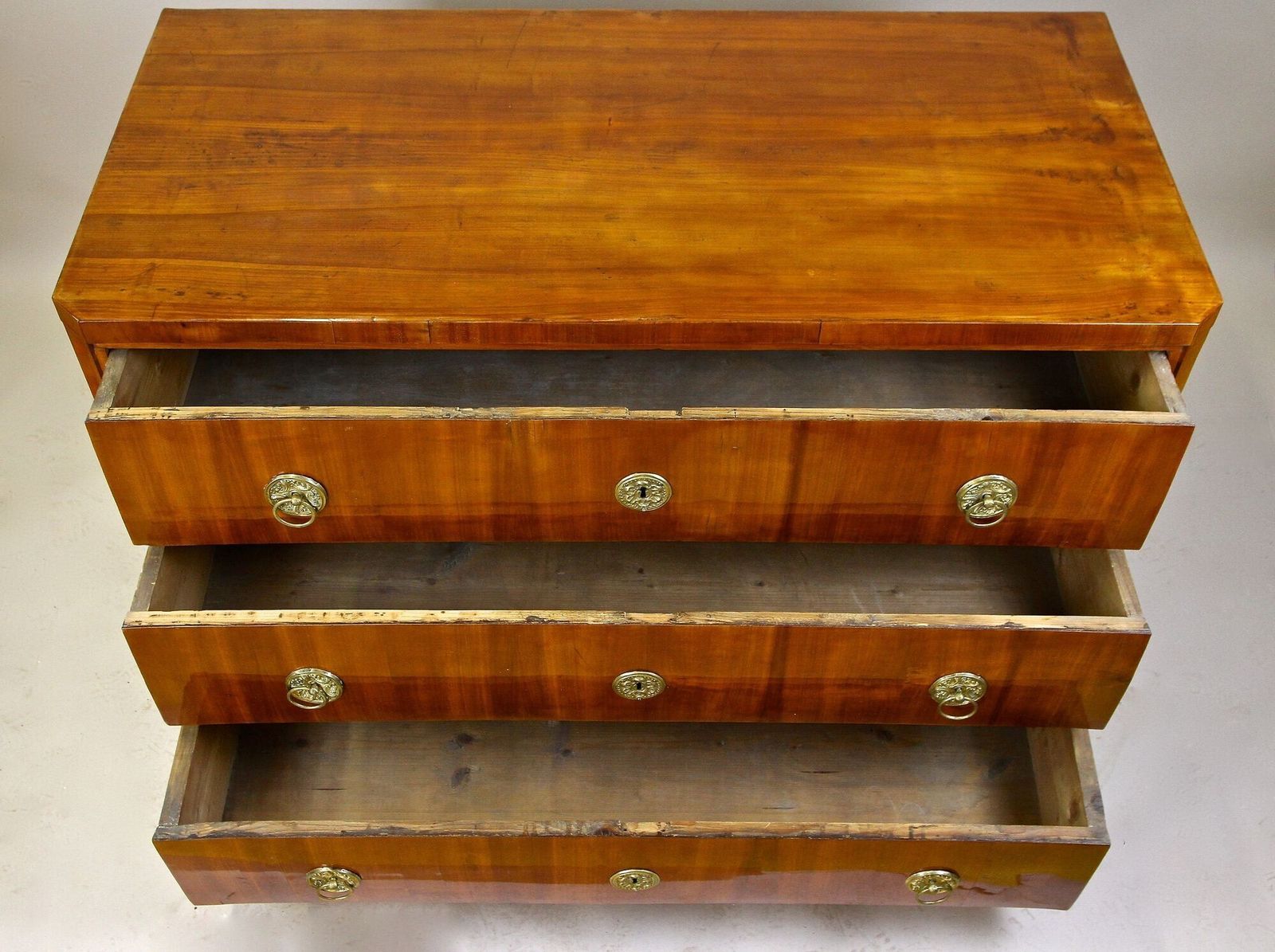 19th Century Cherrywood Biedermeier Chest Of Drawers/ Buffet, Austria Ca. 1830 photo vinterior