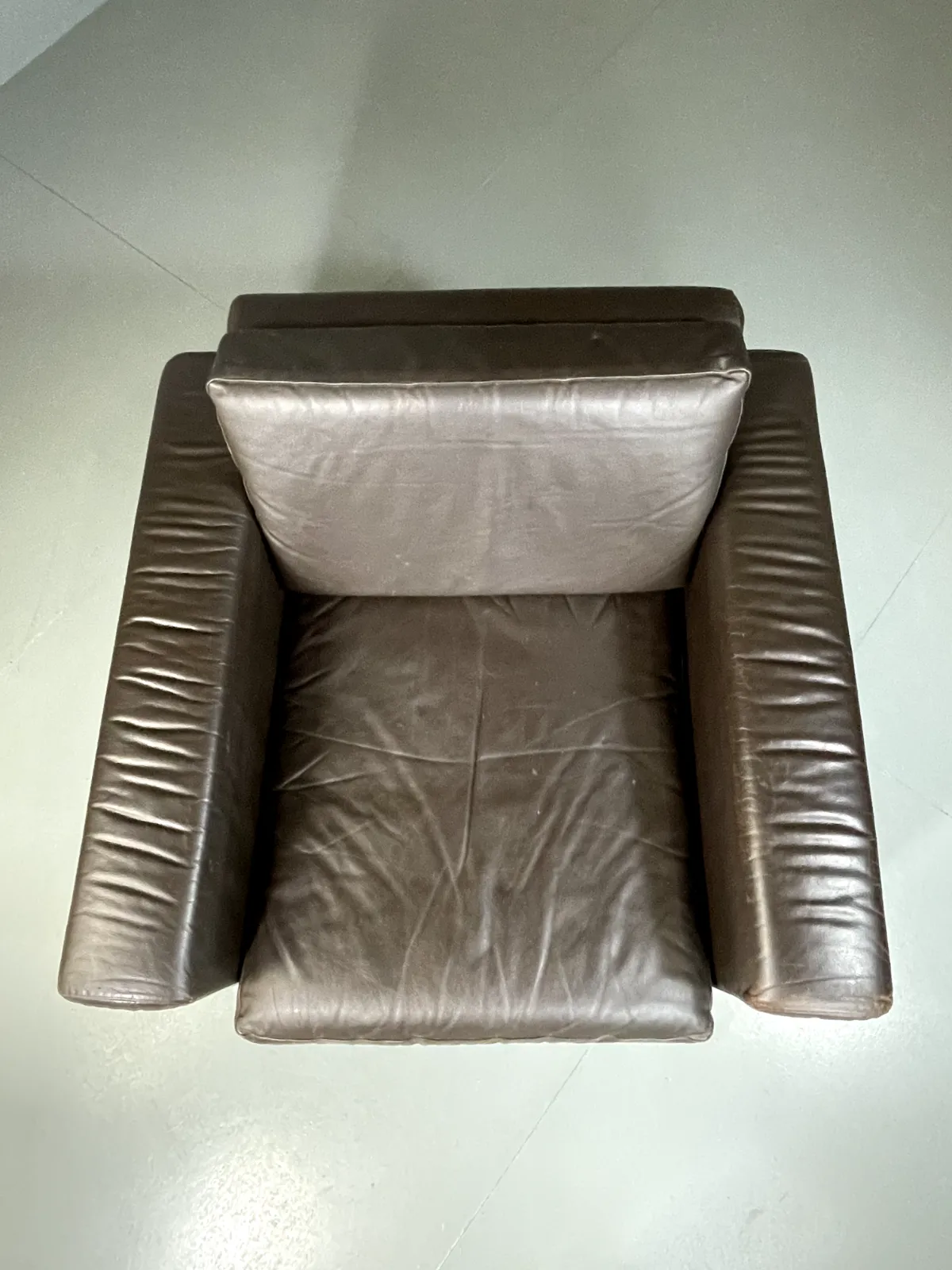 Danish Leather Lounge Chair Vintage 1970s Retro Mcm Eb5406 Mnor photo vinterior