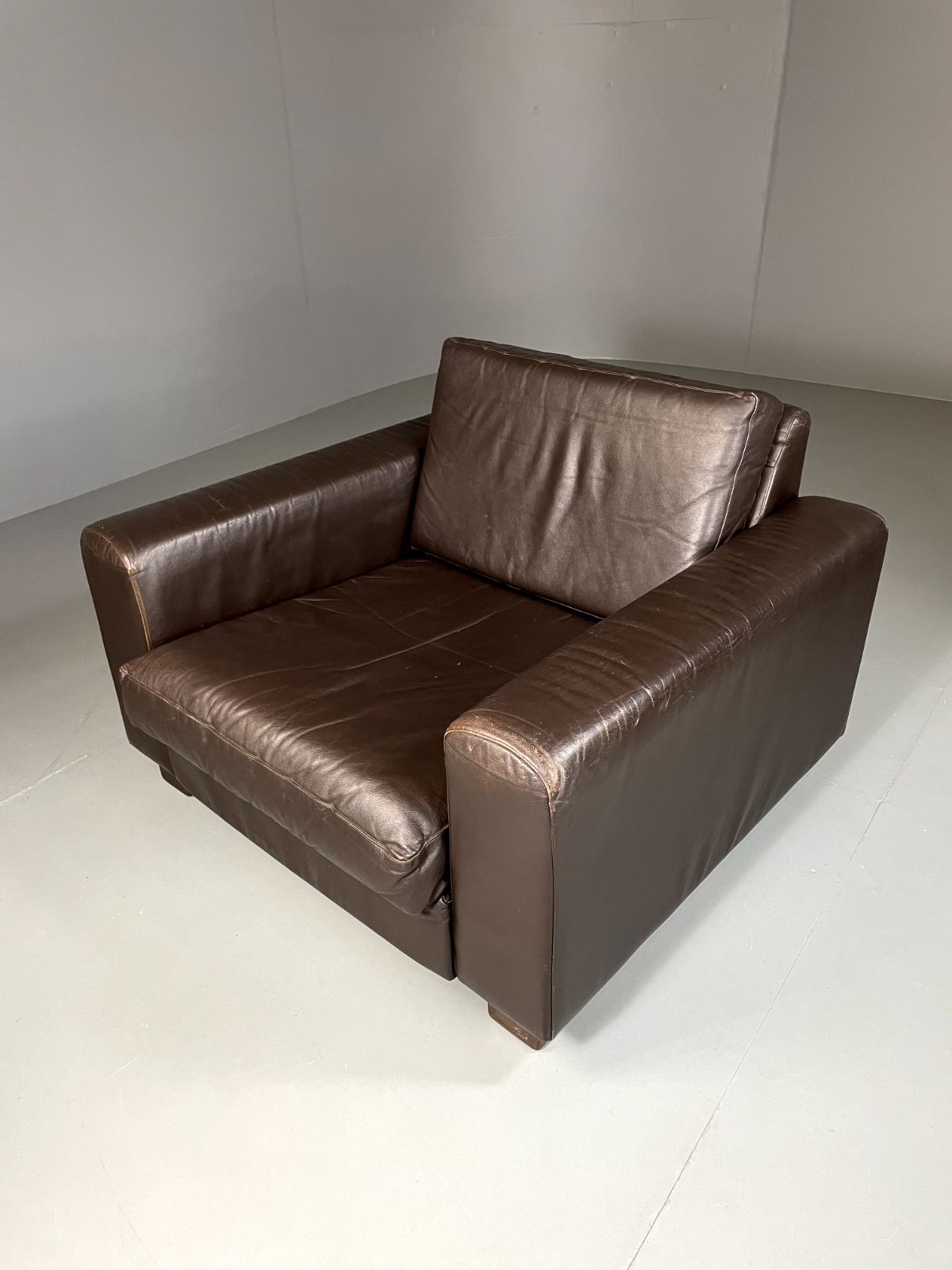 Furniture Danish Leather Lounge Chair Vintage 1970s Retro Mcm Eb5406 Mnor photo
