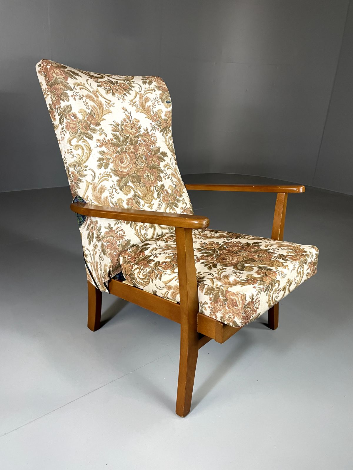 Vintage Mid Century Chair Beech Frame 1960s Retro Eb5712 Mnor photo for sale