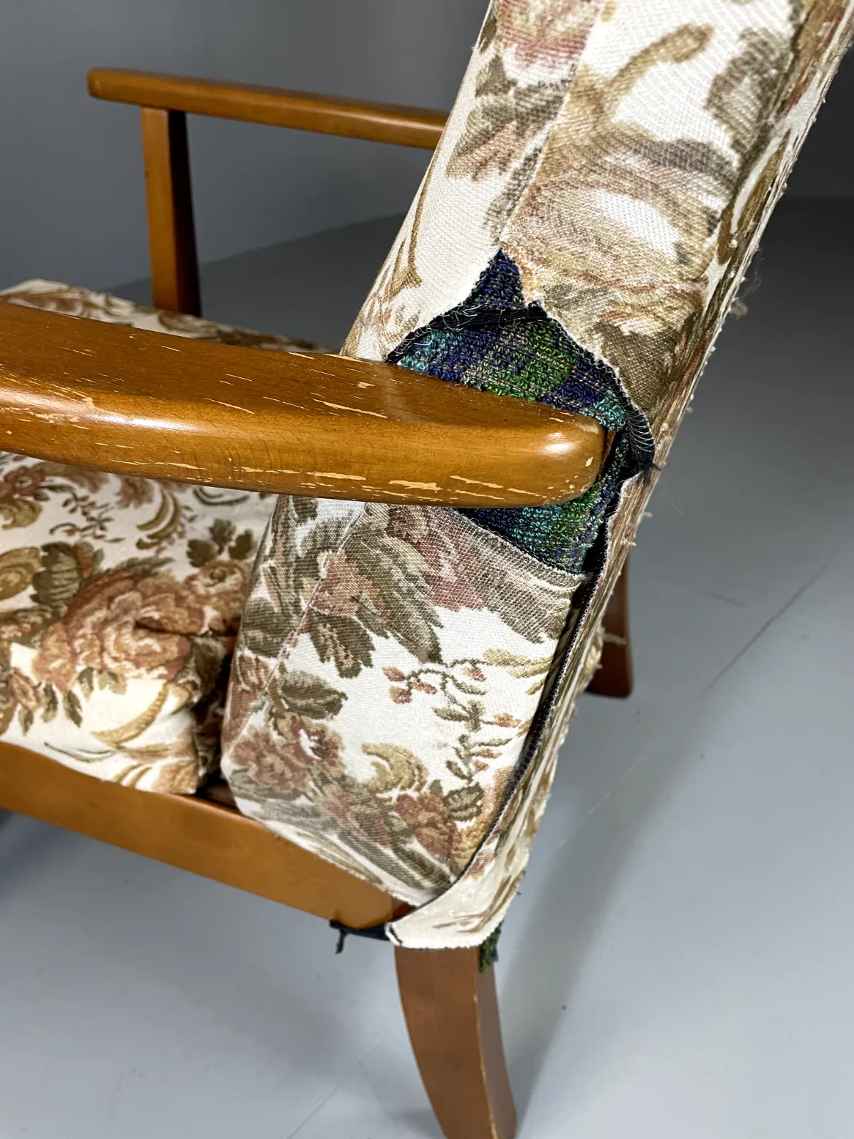 Vintage Mid Century Chair Beech Frame 1960s Retro Eb5712 Mnor photo vintage