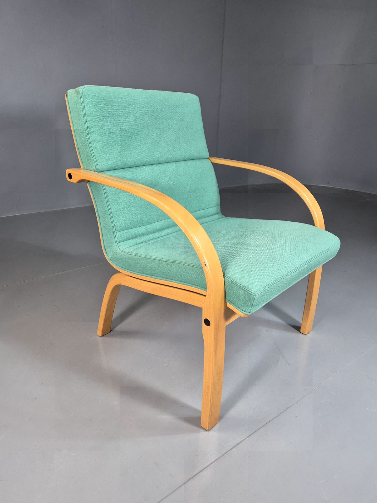 Vintage Danish Lounge Chair Mint Bentwood 1980s Retro Eb7350 Mben photo buy