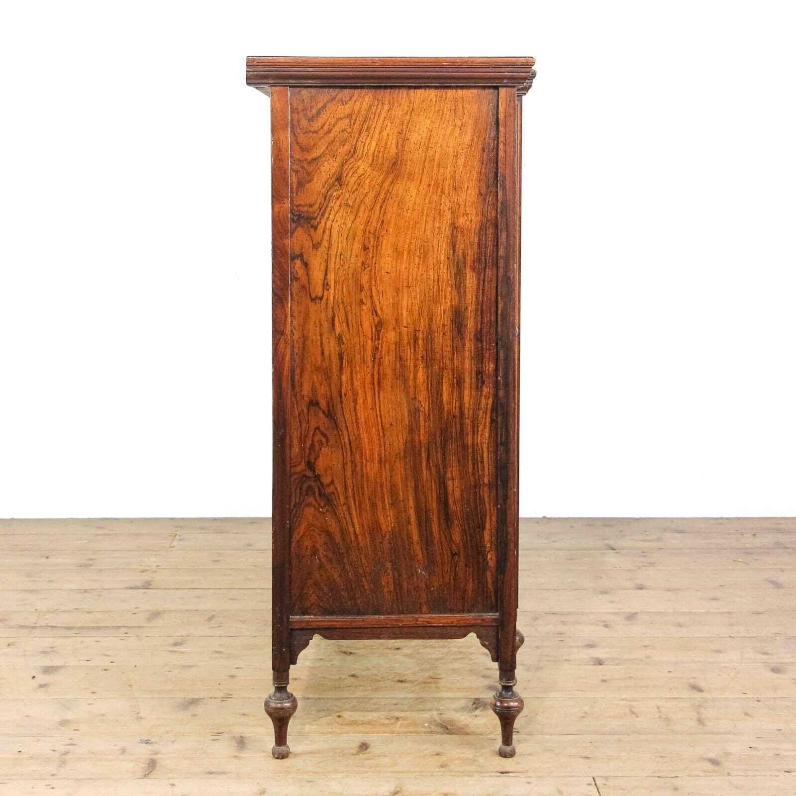 photo furniture Edwardian Rosewood Inlaid Side Cabinet  | Antiques | Antique Cabinet | Antique Storage | Display Cabinet (M 6477)