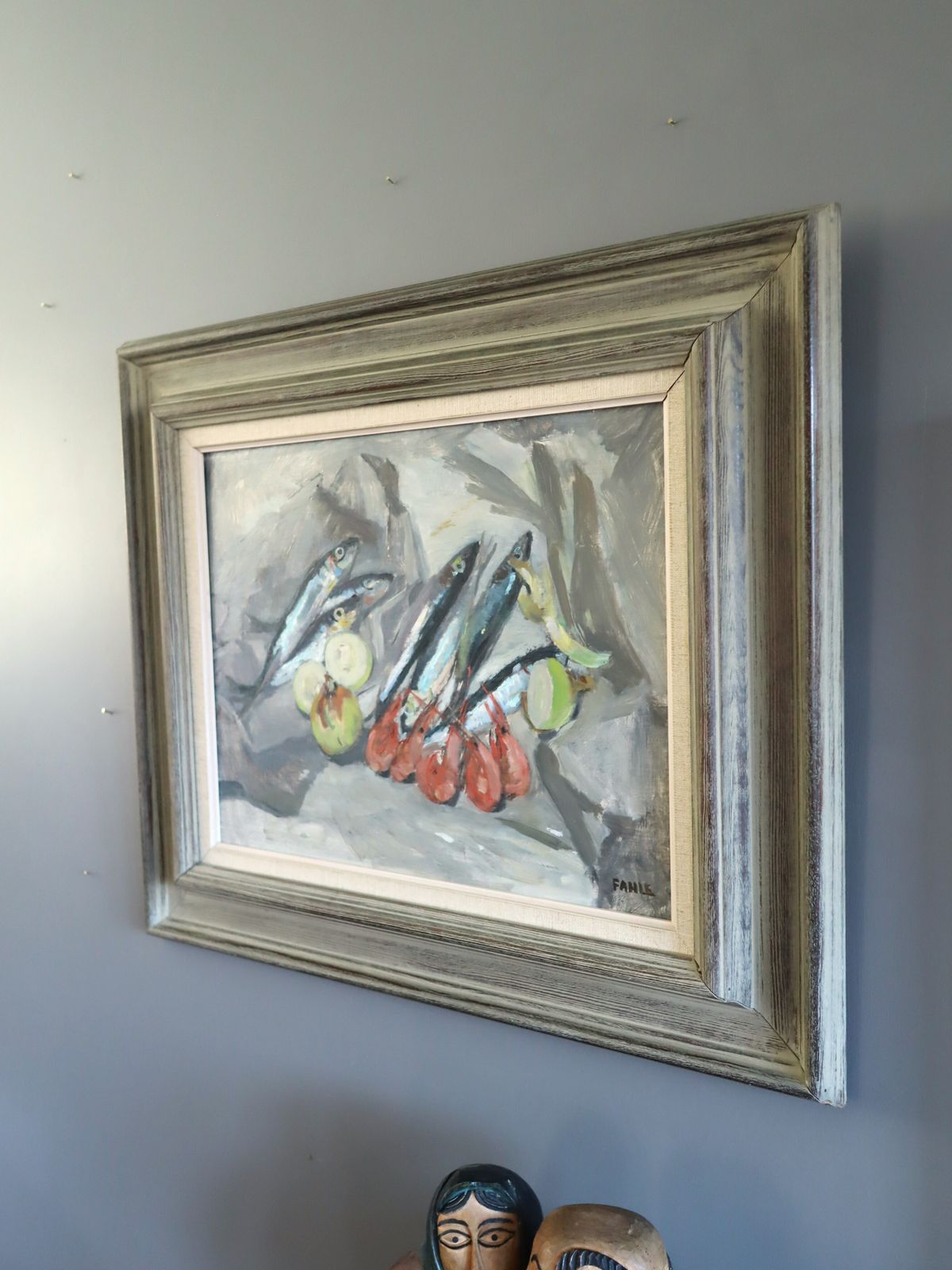 photo furniture Still Life With Sardines Oil Painting