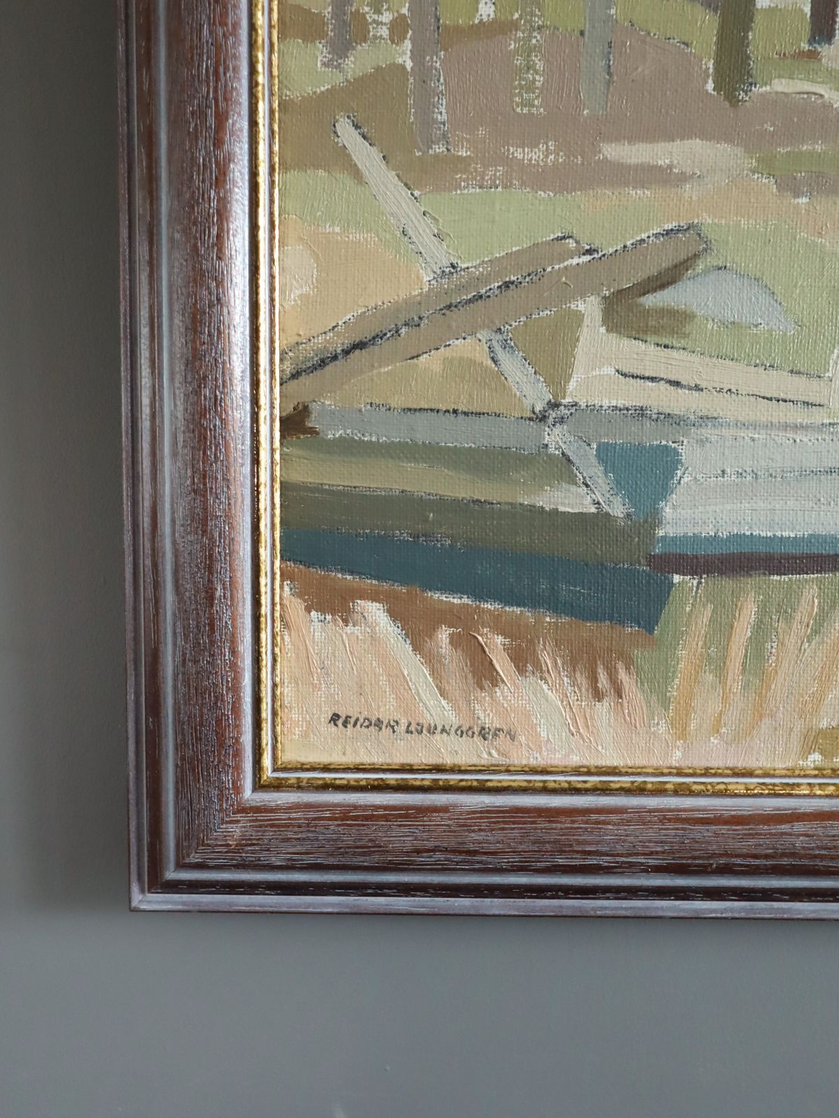 Cottage Beyond The Trees Oil Painting photo vinterior