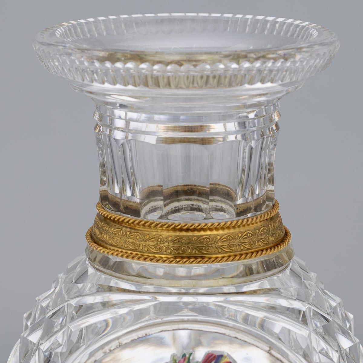 photo vinterior Antique 19thc French Baccarat & Ormolu Mounted "The Jokelson Vases" C.1830