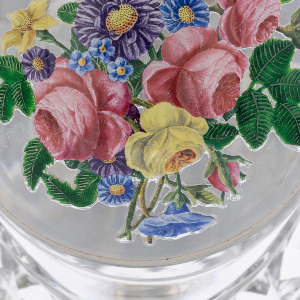 photo vintage Antique 19thc French Baccarat & Ormolu Mounted "The Jokelson Vases" C.1830