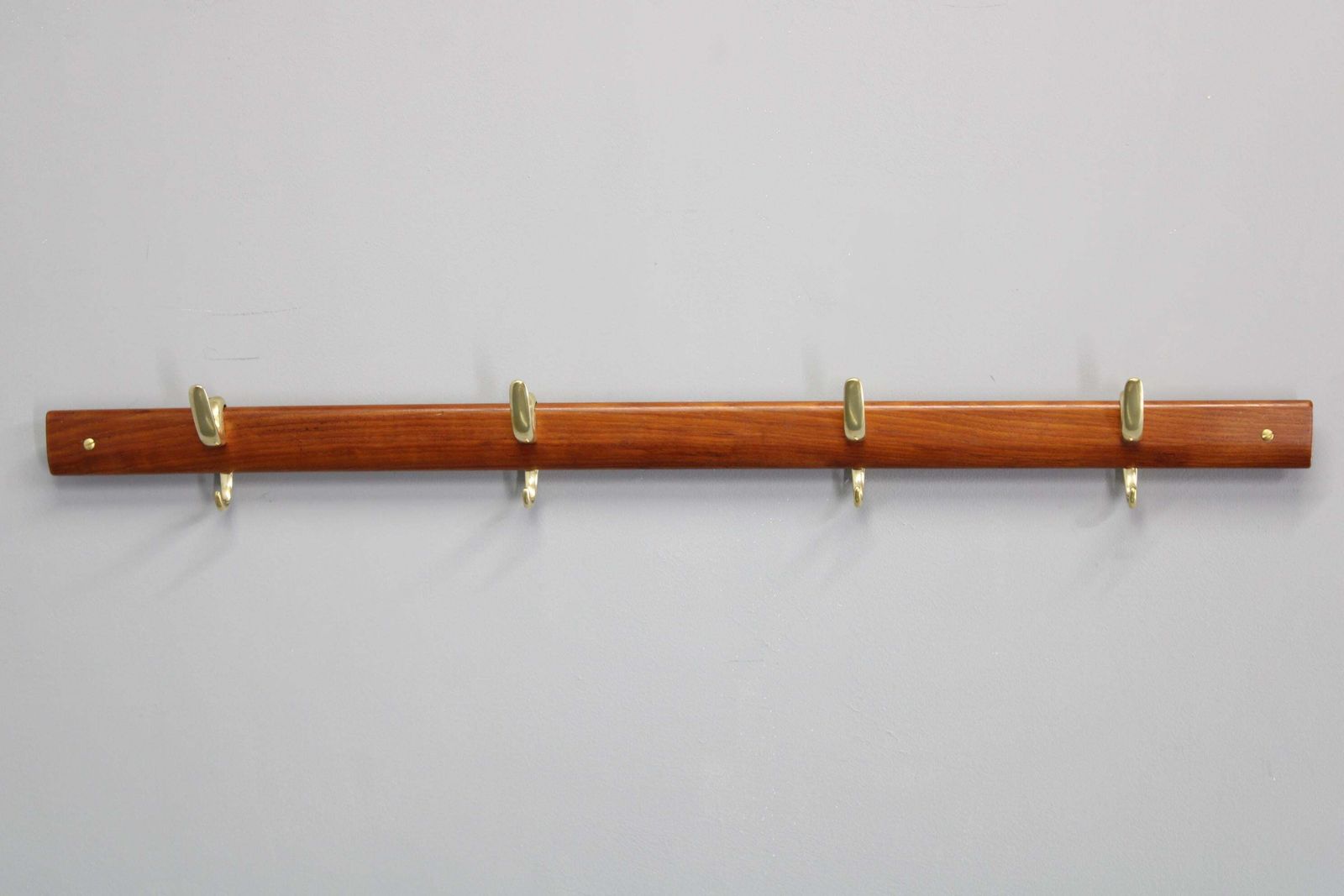 Brass And Teak Coat Hanger By Carl Auböck For Illums Bolighus, Denmark, 1950s — photo furniture