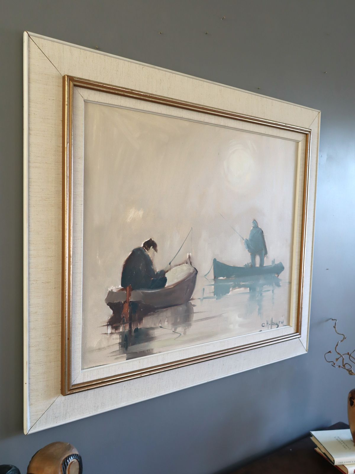 Moments Between Casts In Oil Onto Canvas photo Art