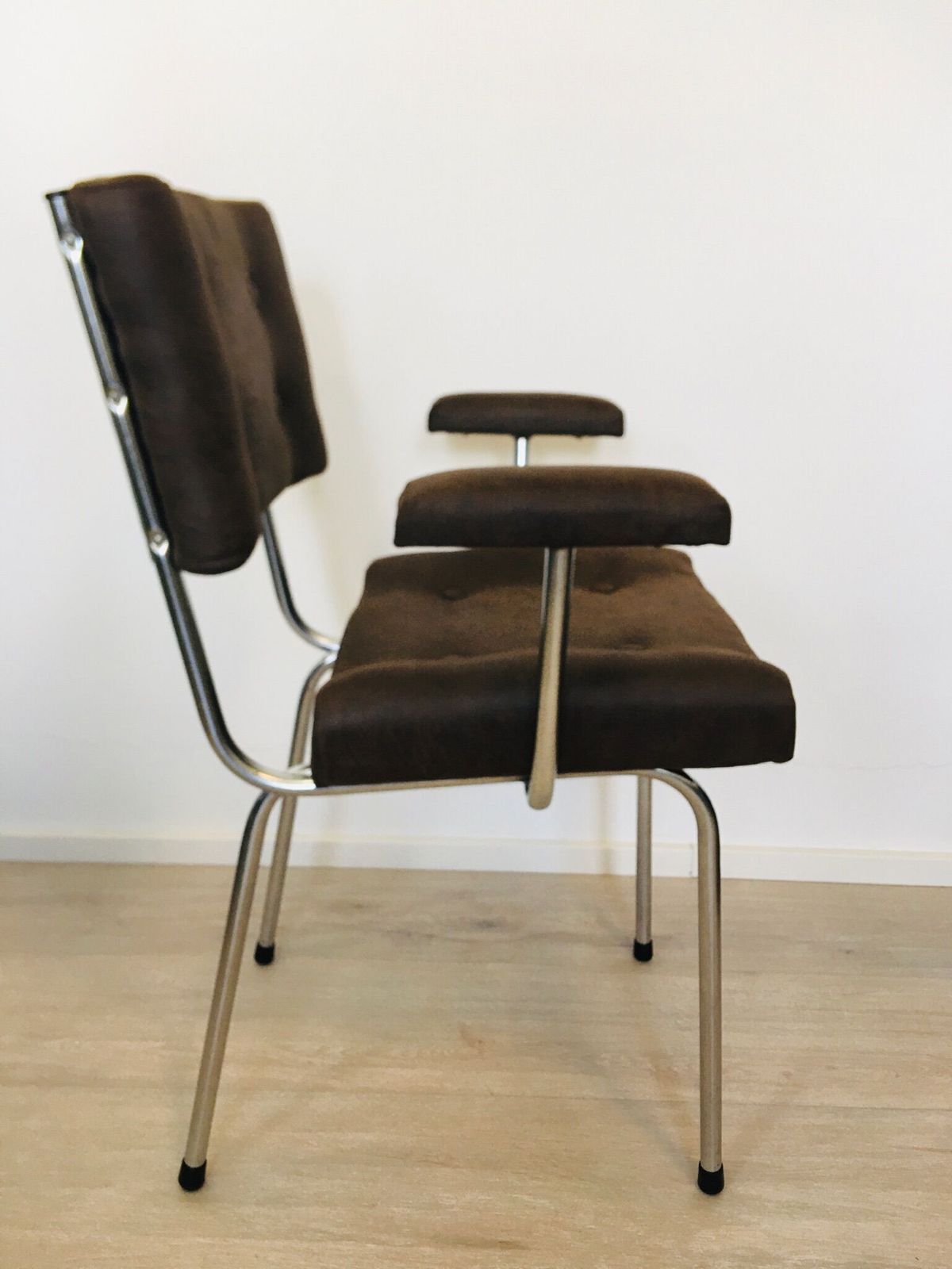 Brown Czech Tubular Chair From Belet, 1970s photo vintage