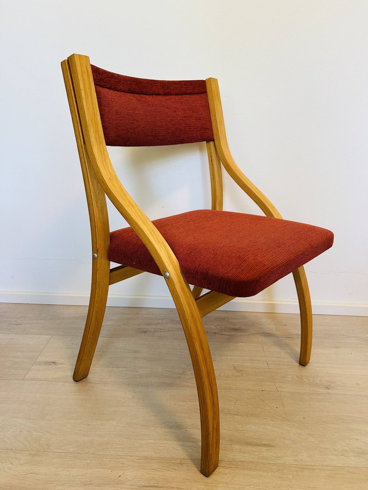 Vintage Dining Chairs By Ludvík Volák For Dřevopodnik Holešov, 1960’s, Set Of 4 photo for sale
