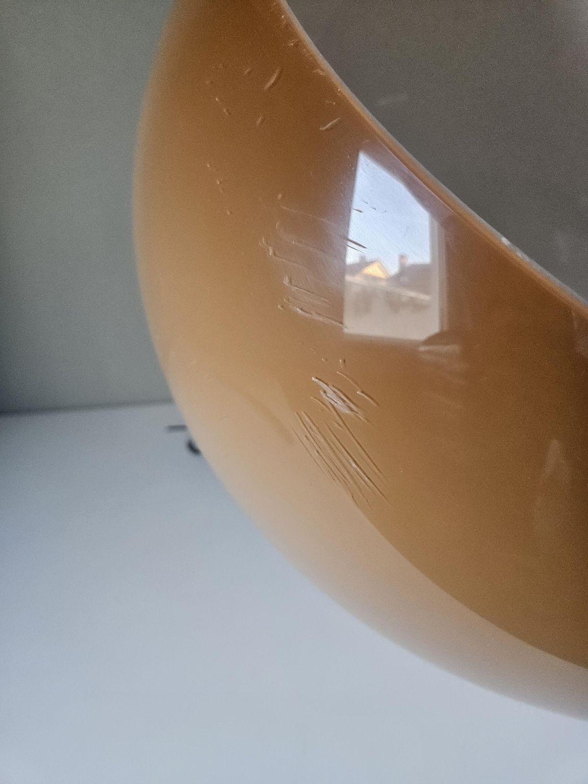 Rare Xl Ombre Caramel Meblo Guzzini Pendant Light Luigi Massoni Jolly Lamp photo vintage