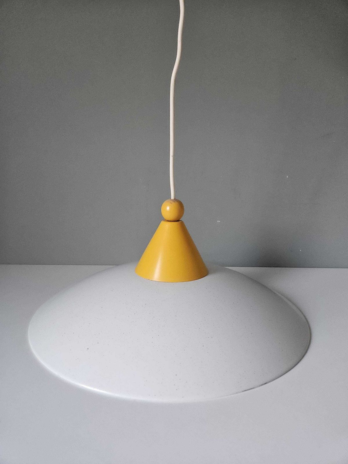 1 Of 2/ Vintage Modernist Pendant Lamp / Scandinavian Style Ceiling Light / Sijaj Hrastnik photo furniture