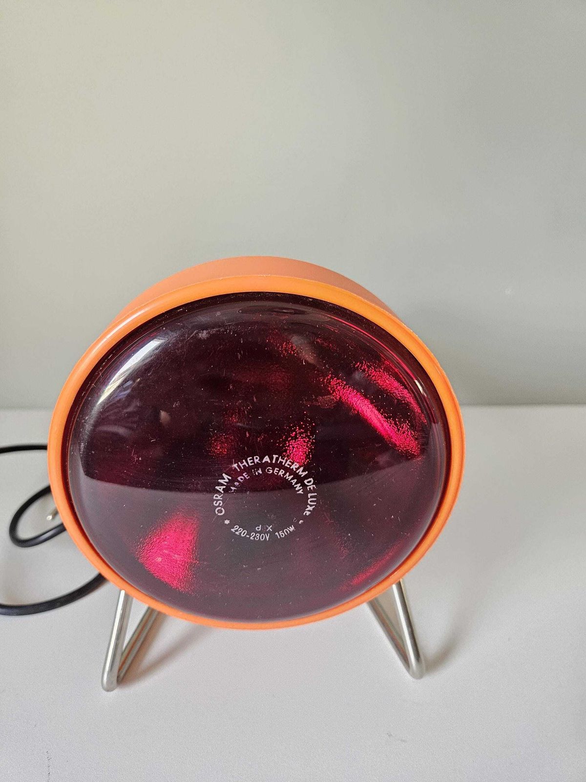 photo for sale Vintage Infra Red Lamp, 60's Osram Table Lamp, Desk Lamp, Infra Red Heath Light, Retro Light, Space Age Lamp, Mid Century Lamp, Mcm Lamp