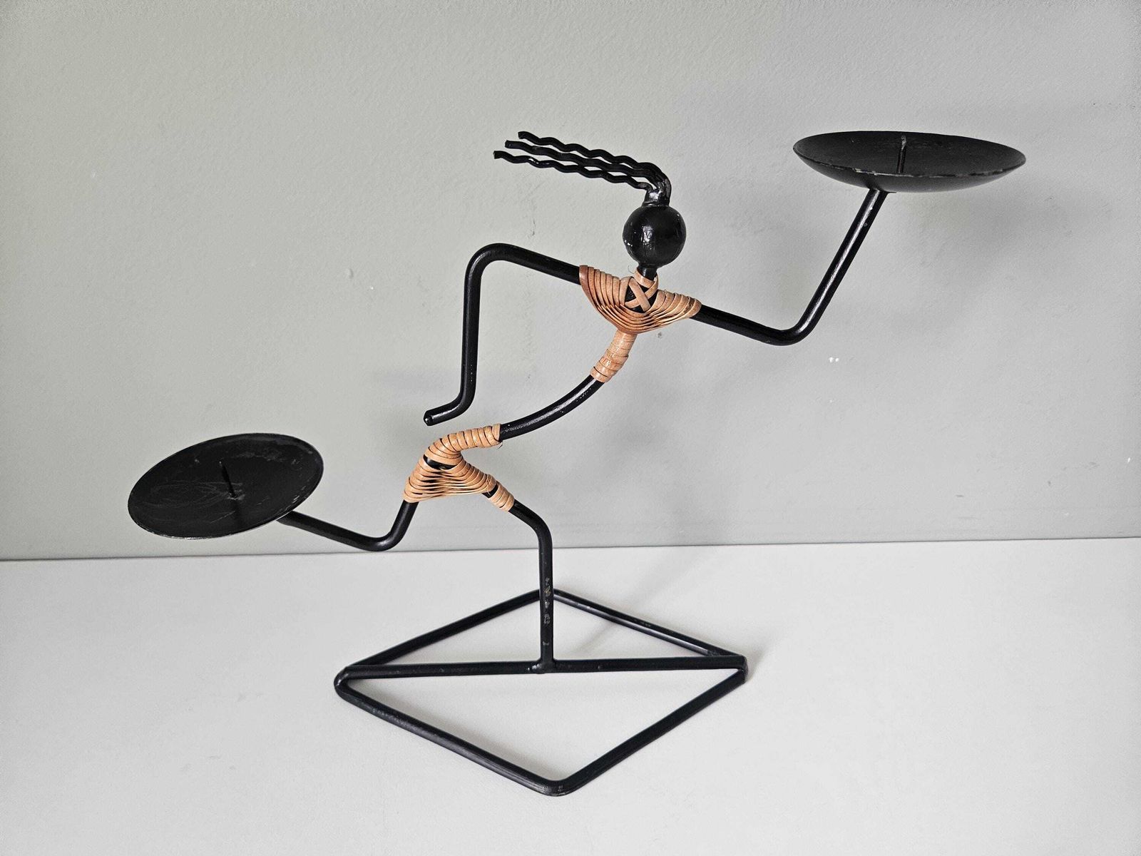 Laurids Lønborg Denmark Candle Holder: Mid Century Modern Abstract Figure photo for sale