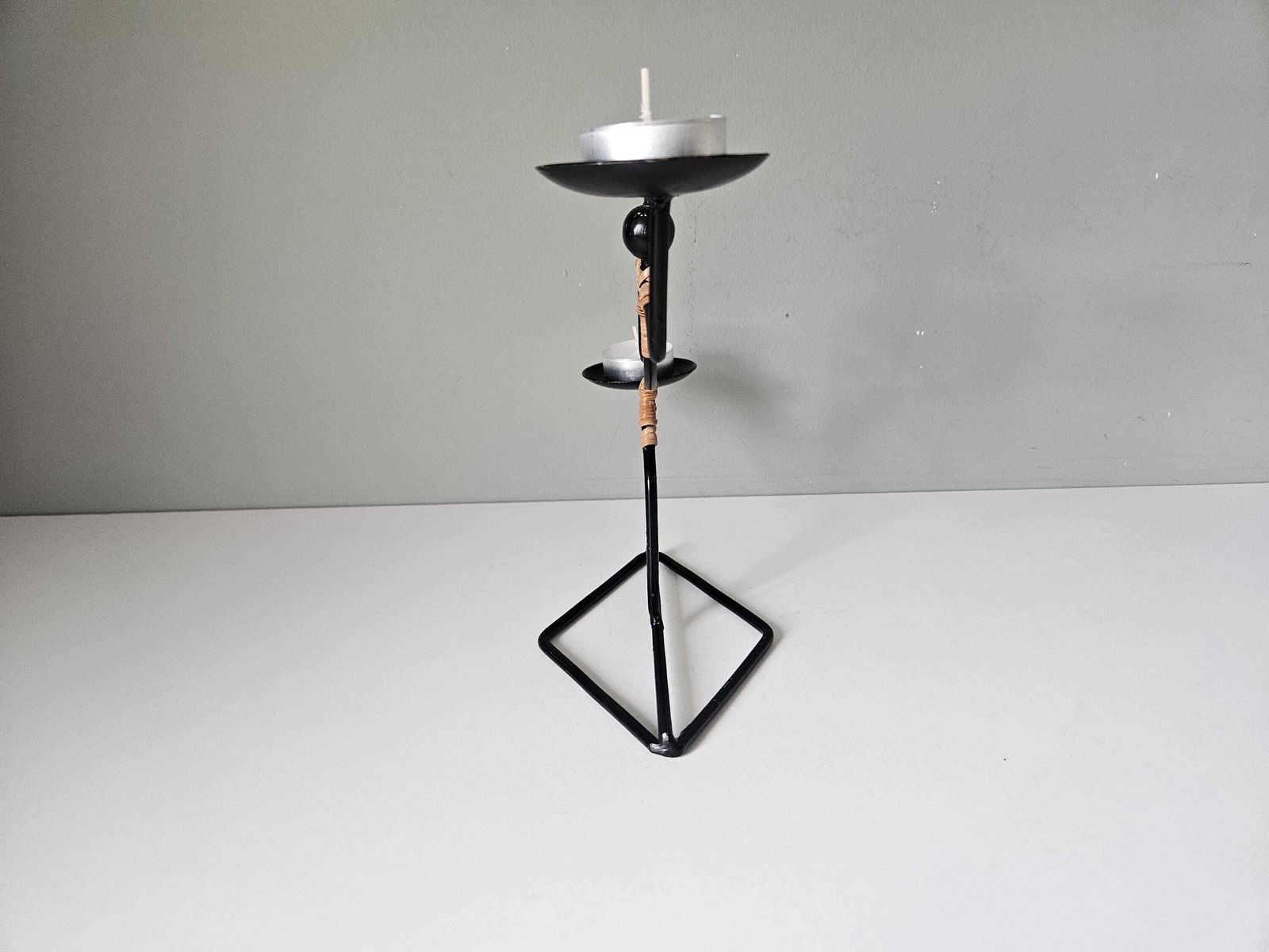 Laurids Lønborg Denmark Candle Holder: Mid Century Modern Abstract Figure photo vintage