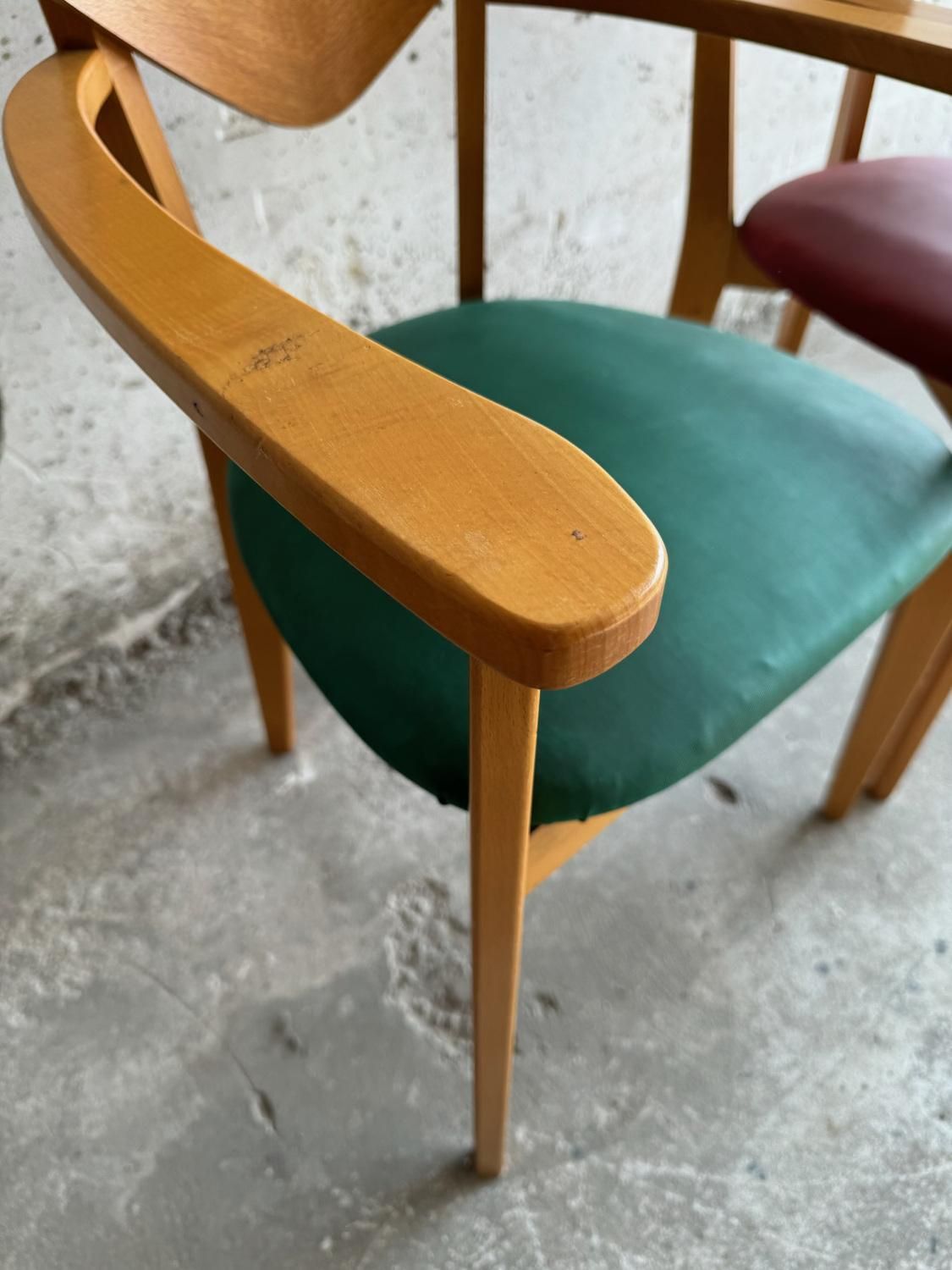 Furniture Heart Model Chairs By René Jean Caillette, 1950s, Set Of 6 photo