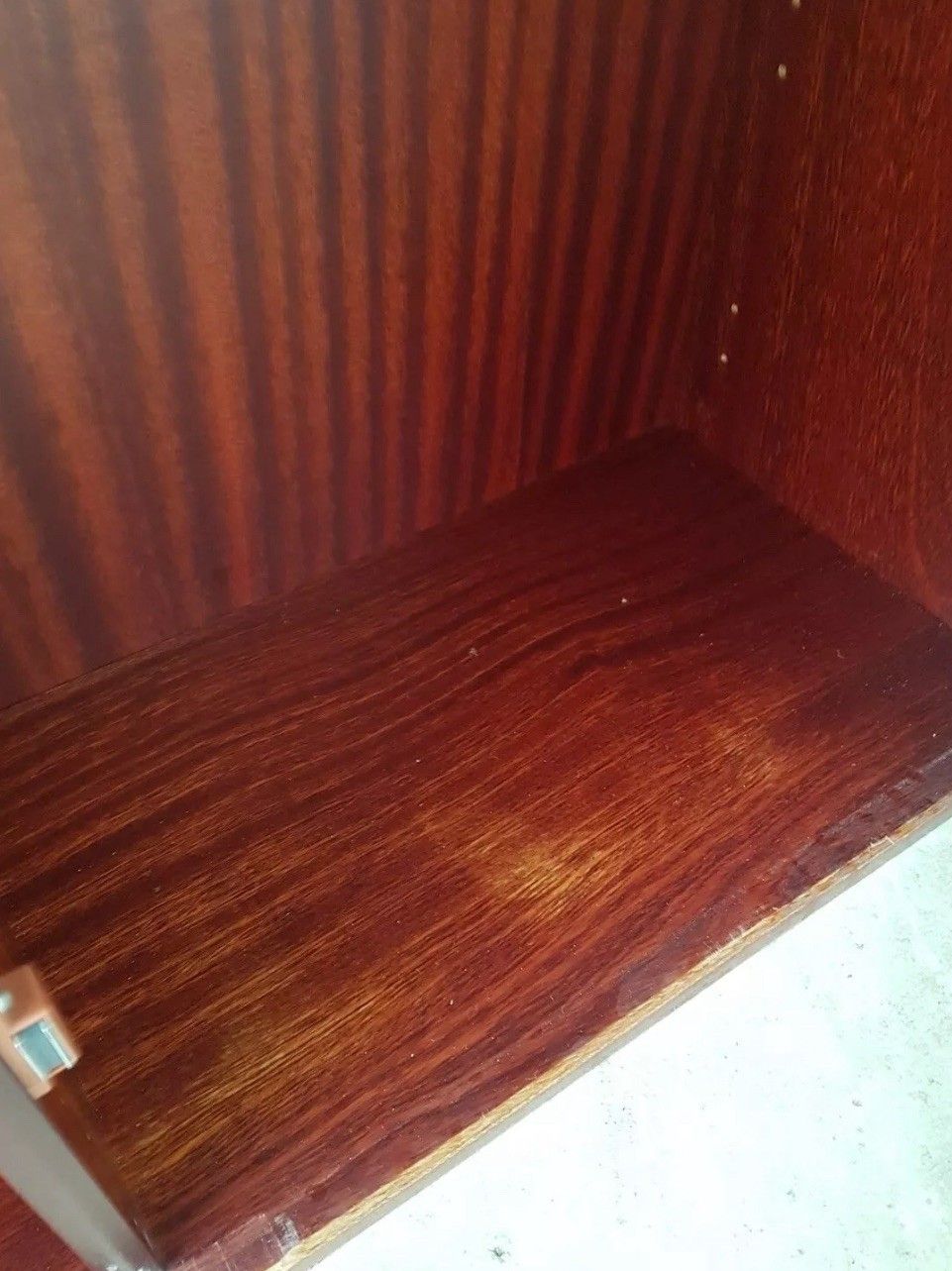Vtg Late Mid Century Danish Media Glass Cabinet Unit Bookcase *Delivery Availab photo for sale