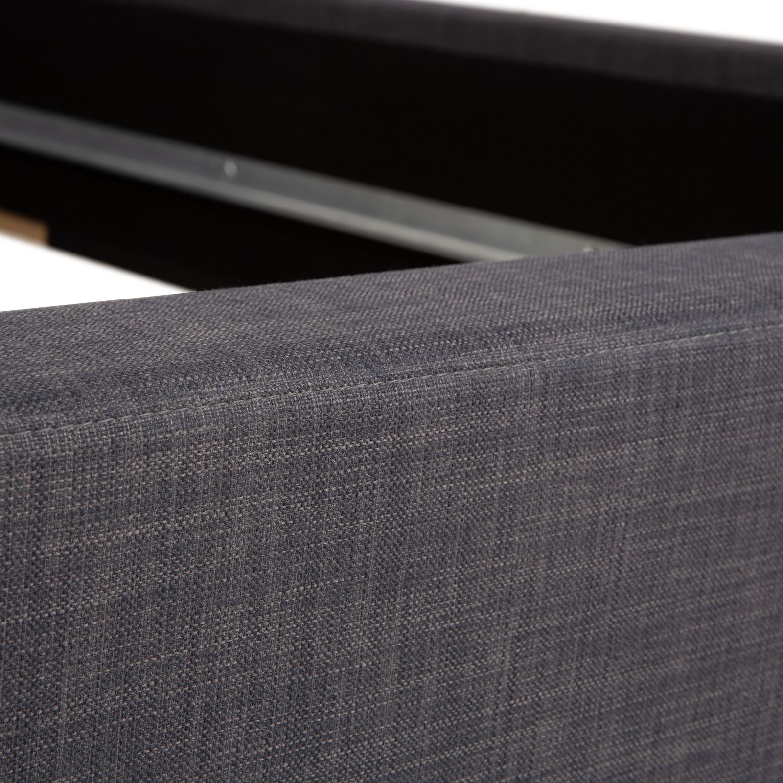 Hülsta Fabric Bed Grey Brown 180x200 photo for sale