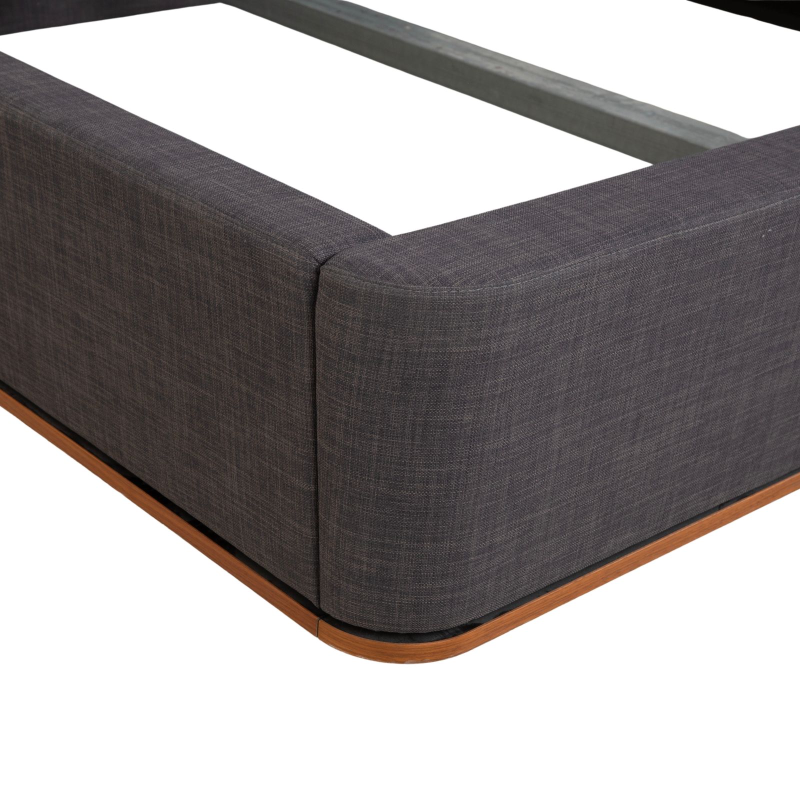 Hülsta Fabric Bed Grey Brown 180x200 photo Furniture