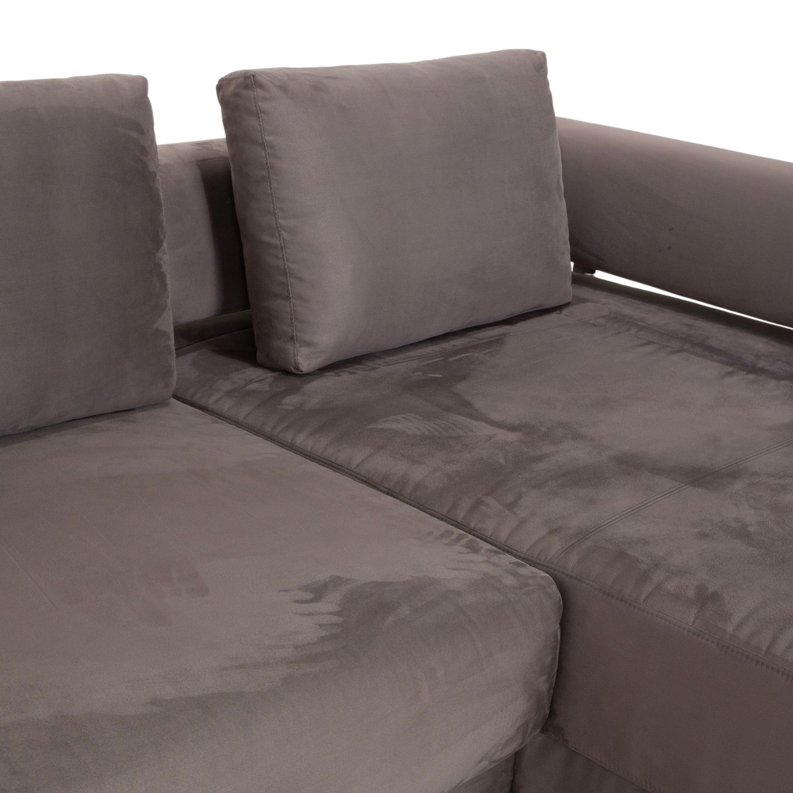 Canapé d'angle Ewald Schillig Brand Face en velours gris beige photo Mobilier