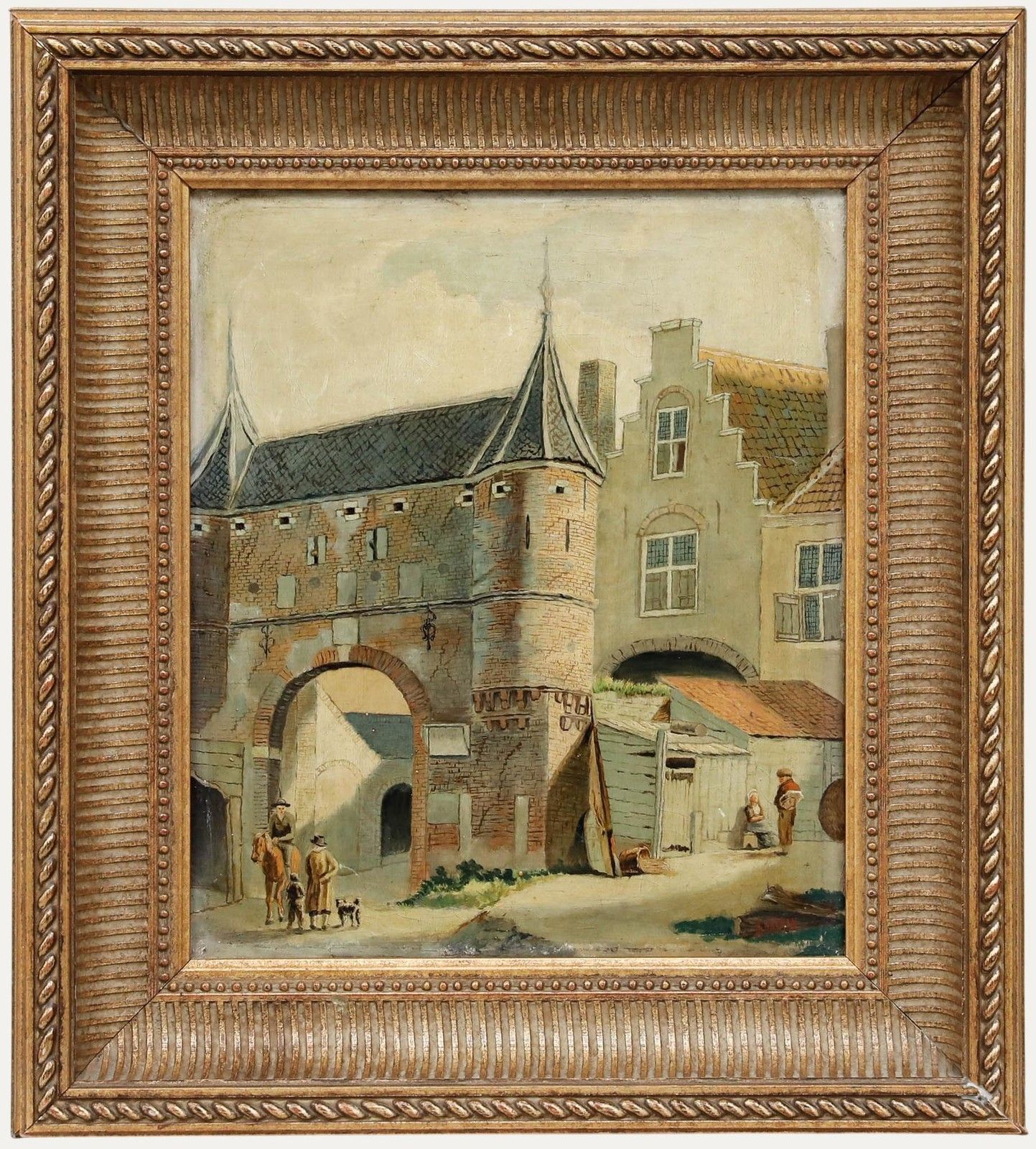 Hasman Framed Late 19th Century Oil, The City Gates