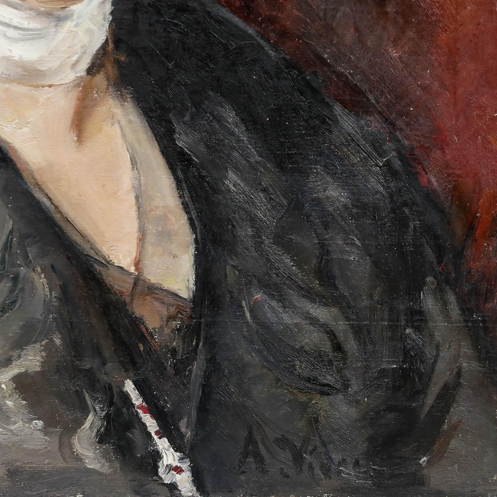 Andre Leon Vivrel (1886 1976) Early 20th Century Oil, Lady Of The House photo vinterior