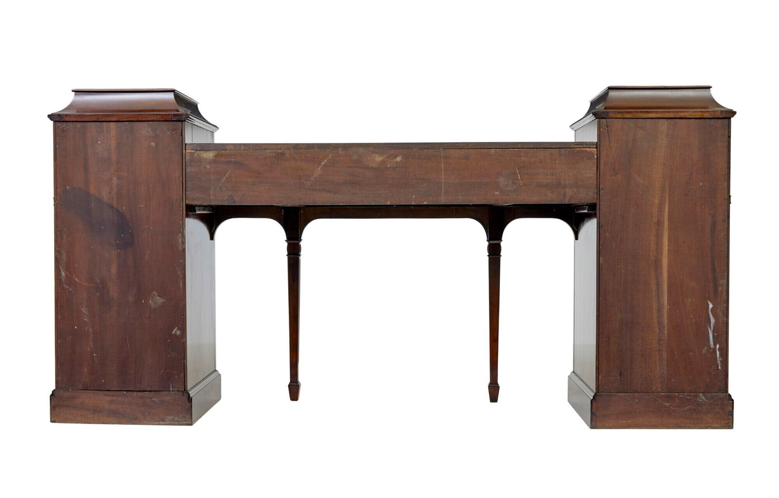 19th Century Adams Revival Carved Mahogany Pedestal Sideboard photo 3905.0