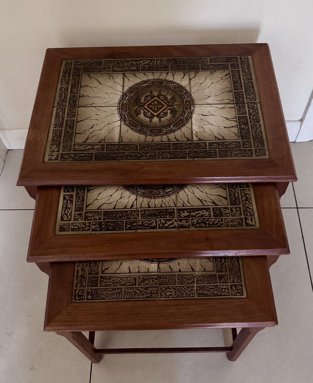 Stunning Nest Of Mid Century Side Tables photo for sale
