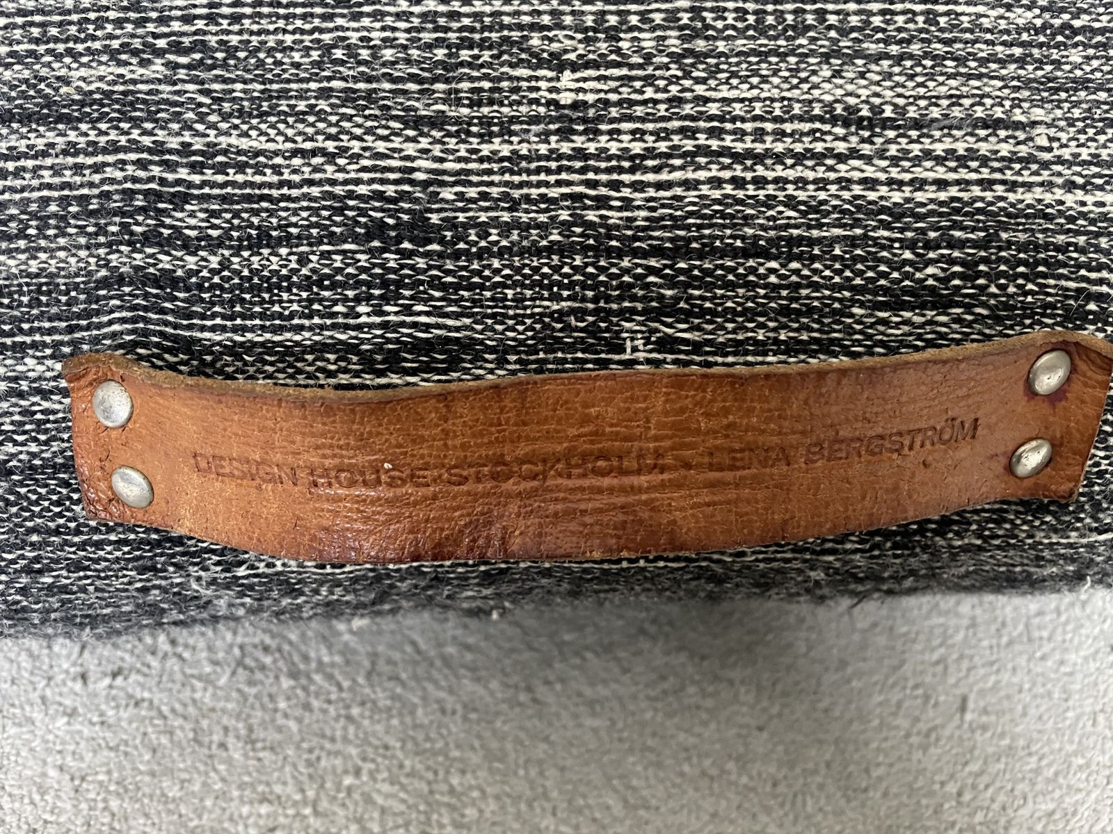 Lena Bergstrom Design House Stockholm Floor  Cushion Large Firm Pouffe Bjork Material 100 % Wool photo Furniture