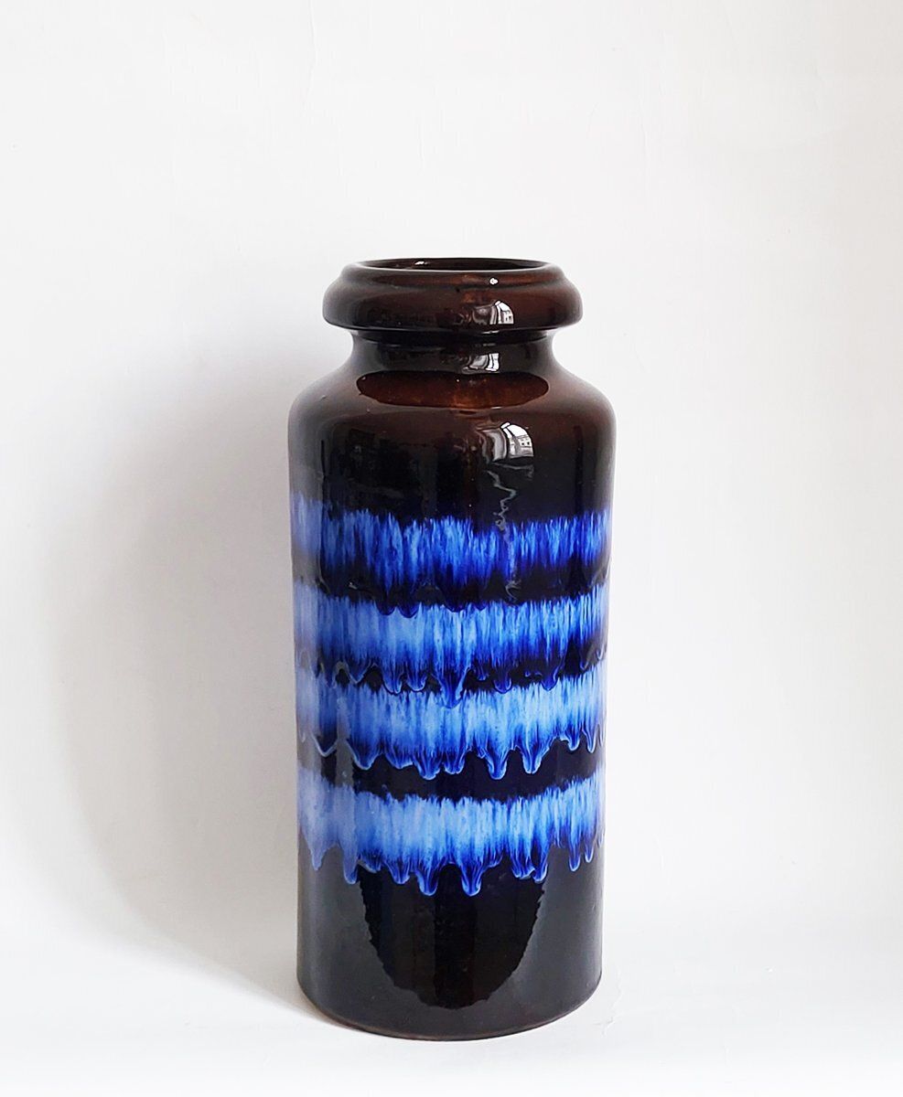 Mid Century Modern German Pottery Vase From Scheurich, 1960s
