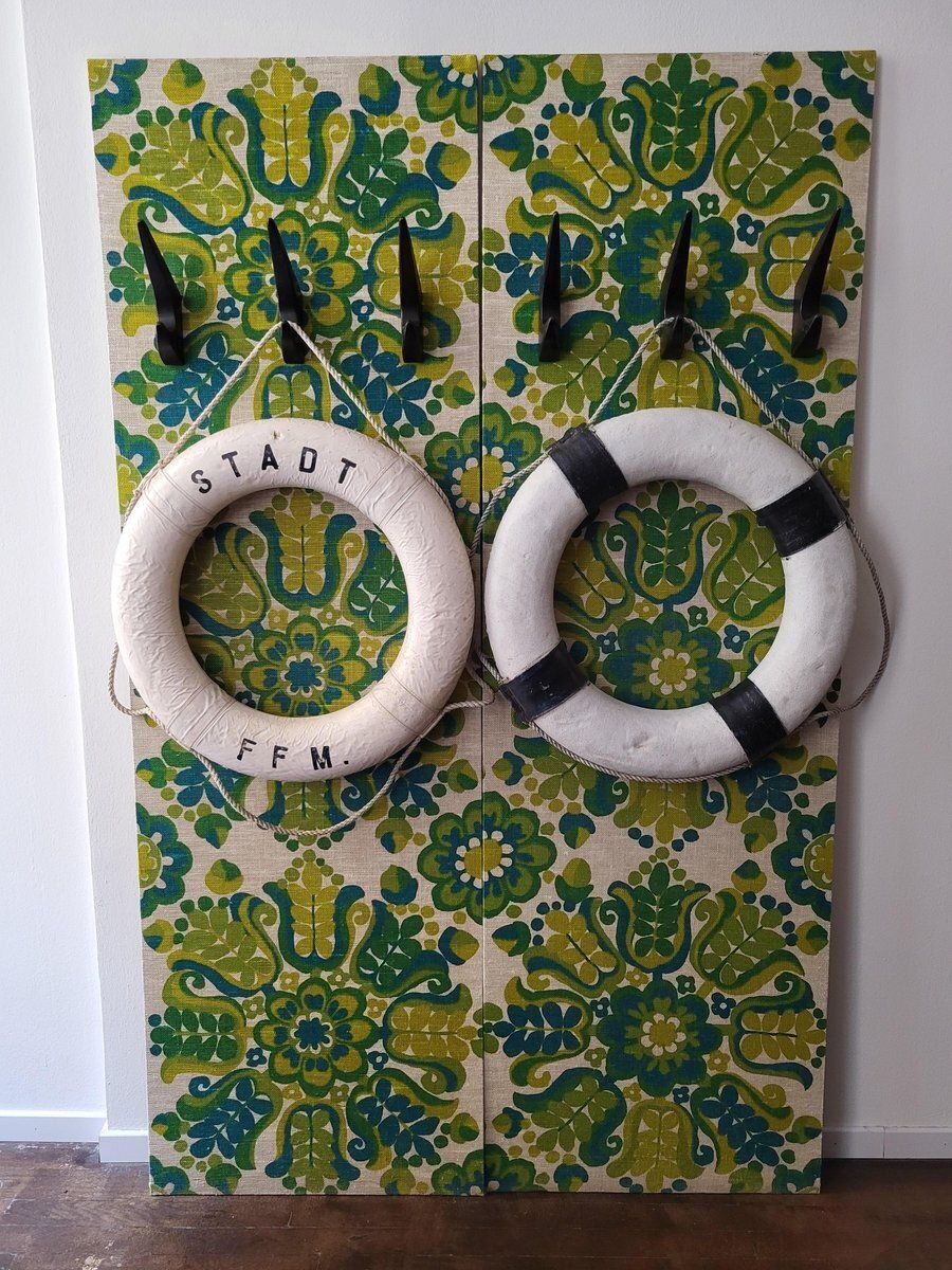 Mid Century Modern Life Buoys, 1950s, Set Of 2