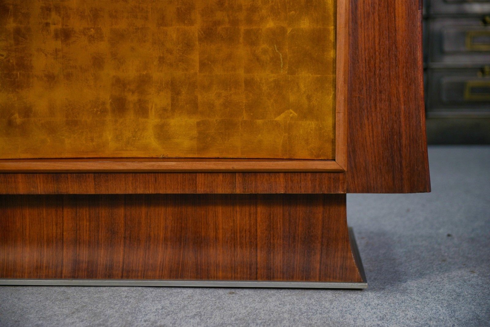 photo buy Maison Dominique Rosewood Art Deco Sideboard And Gold Leaf Door